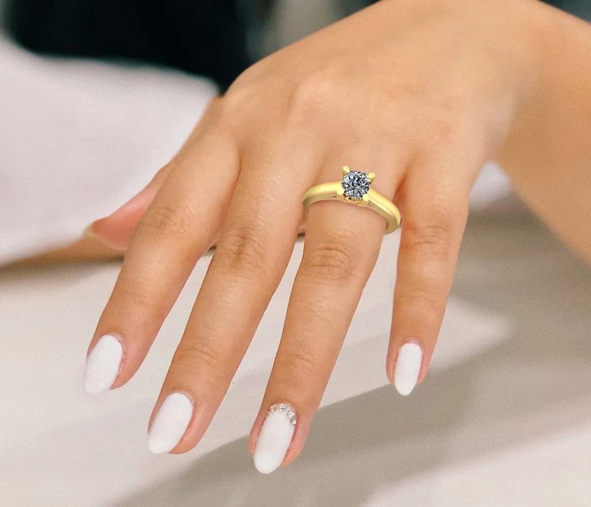 0.35-1.50 CT Cushion Cut Diamonds - Solitaire Ring