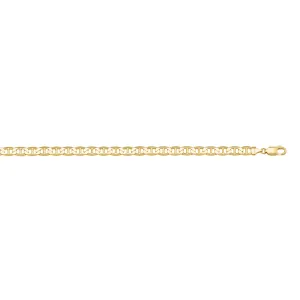 (10K, 14K, 18K) Yellow Gold (3mm) Anchor Link Bracelet 8"