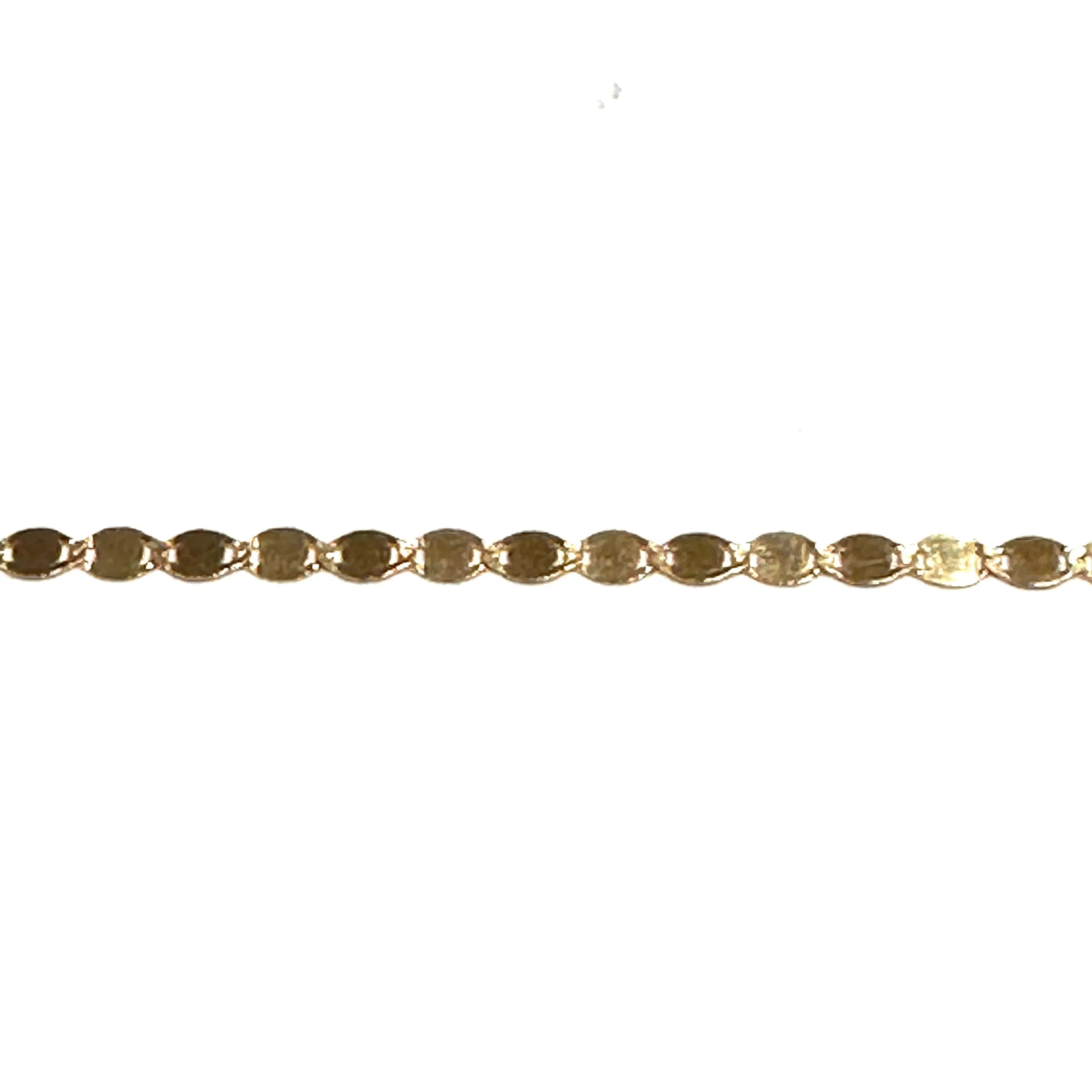 10K Yellow Gold (2.1mm) Mirror Necklace