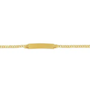 10K Yellow Gold Baby ID Curb Link Bracelet