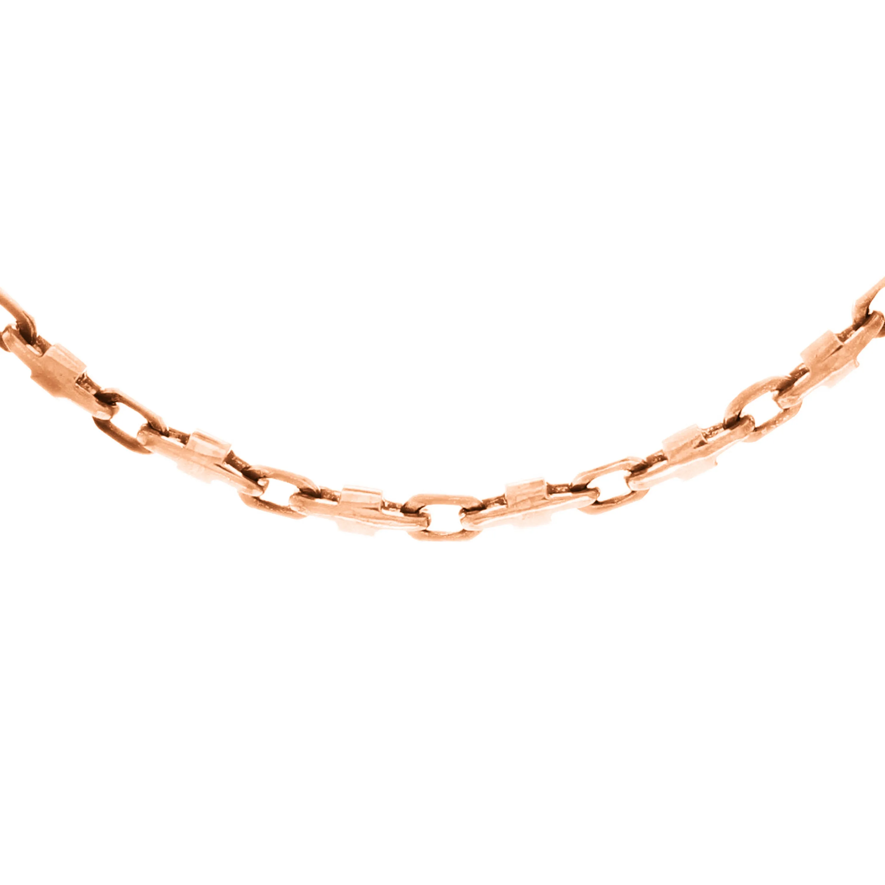 10k Yellow White or Rose Gold Solid Handmade Fashion Link Chain Bracelet 7" - 9" 4.4mm