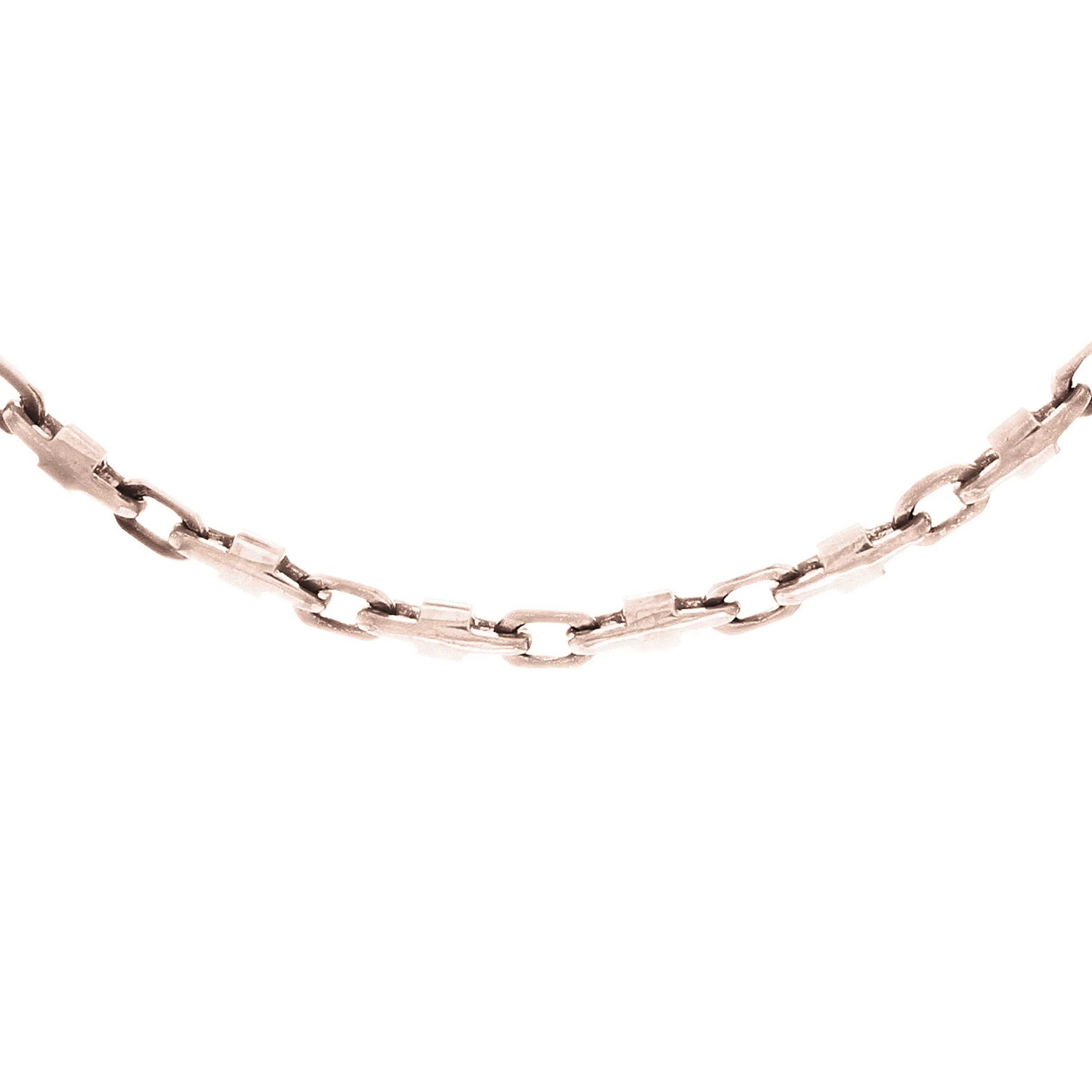 10k Yellow White or Rose Gold Solid Handmade Fashion Link Chain Bracelet 7" - 9" 4.4mm