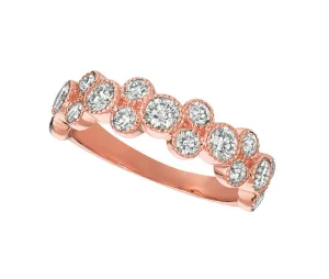1.25 Carat Natural Diamond Ring G SI 14K Rose Gold