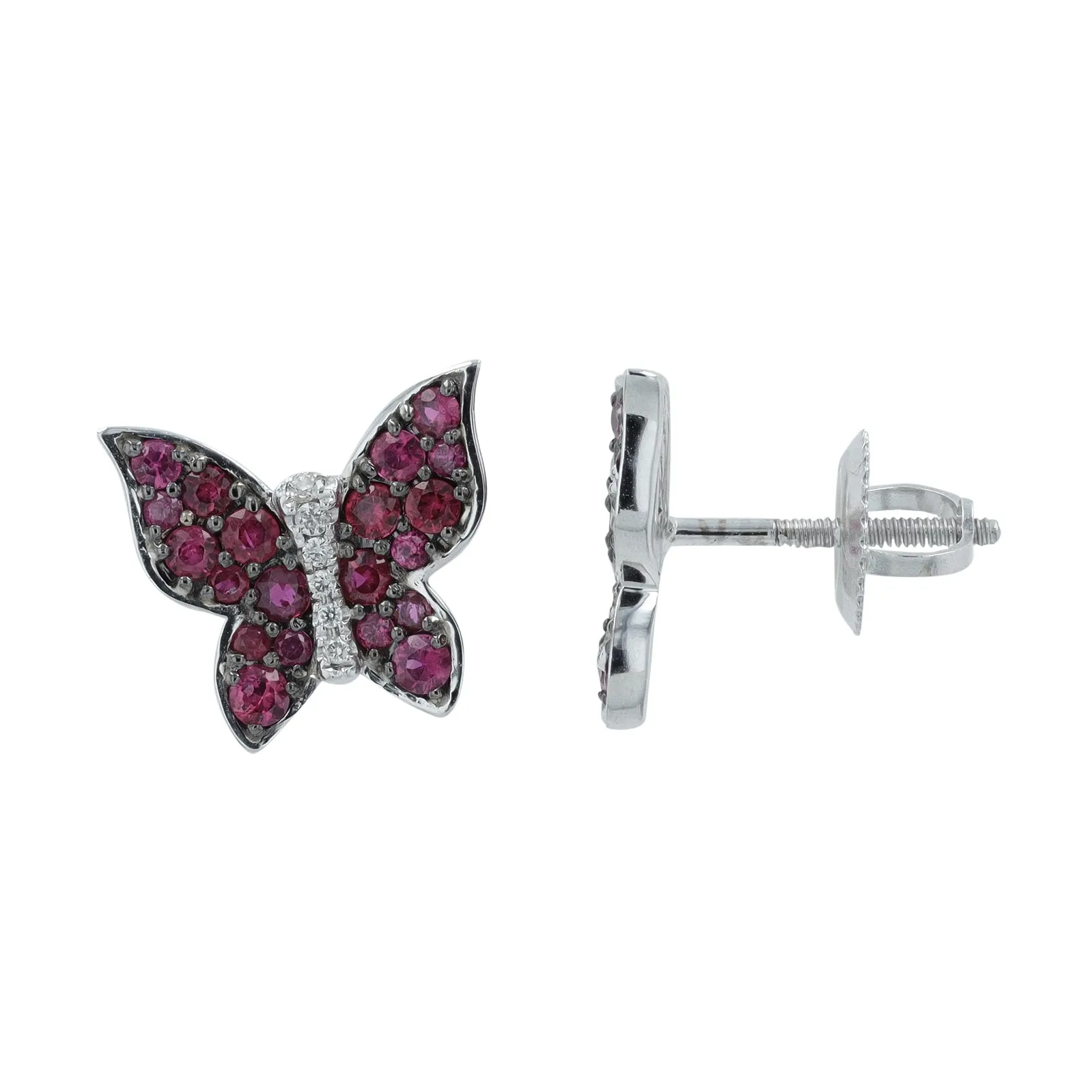 14K 1.15 CTW Ruby Butterfly Earrings<p><strong>More Colors Available</p></strong>