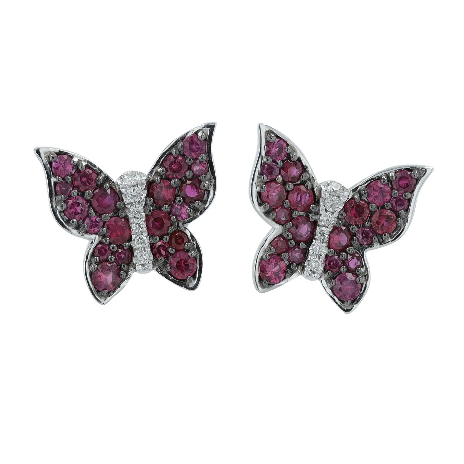 14K 1.15 CTW Ruby Butterfly Earrings<p><strong>More Colors Available</p></strong>
