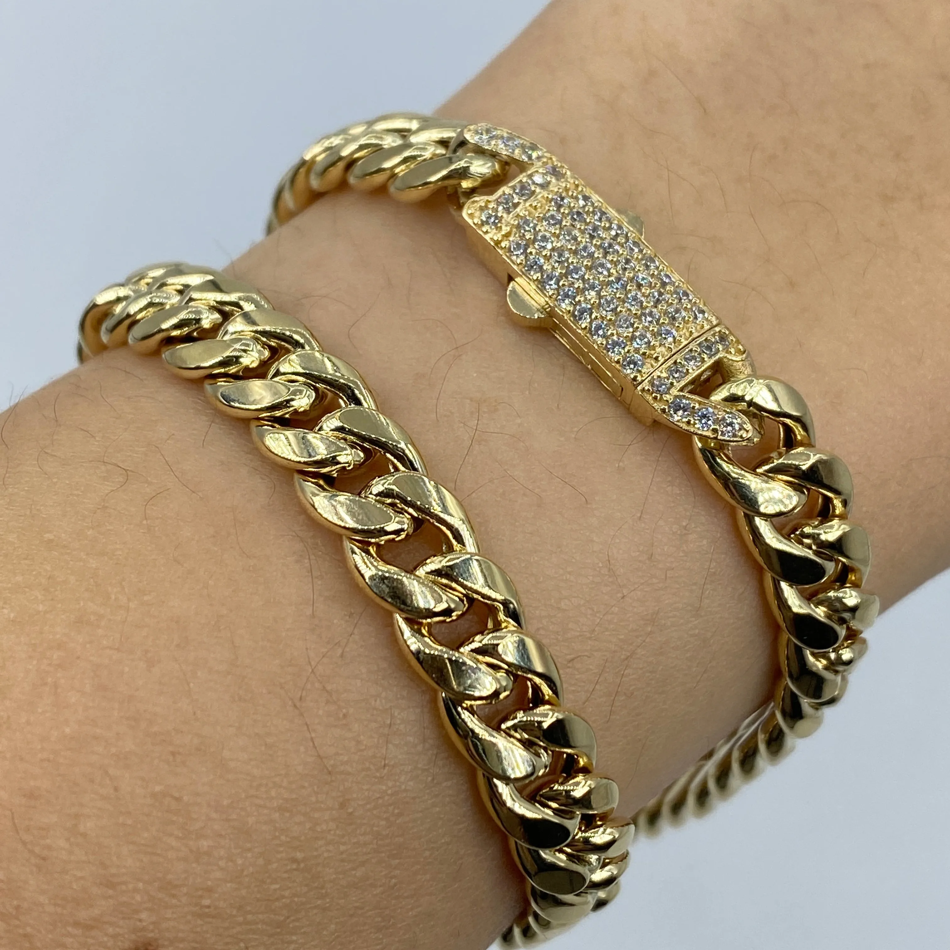 14K 7MM Cuban Link Bracelet 7"
