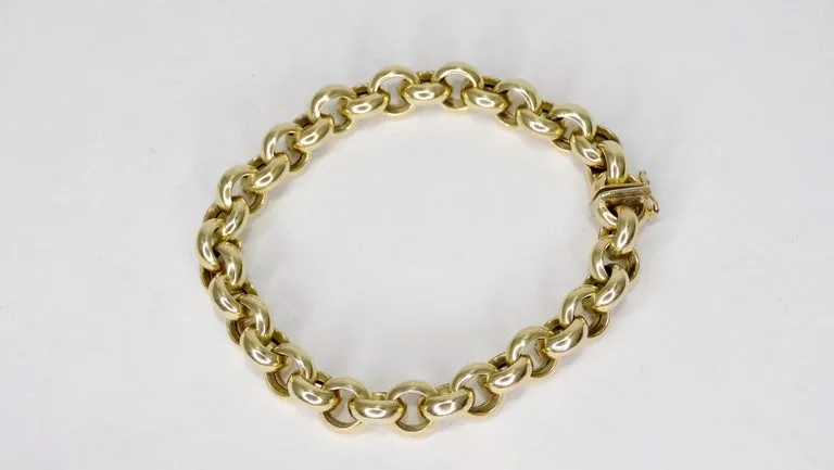 14k Gold Chain Link Bracelet