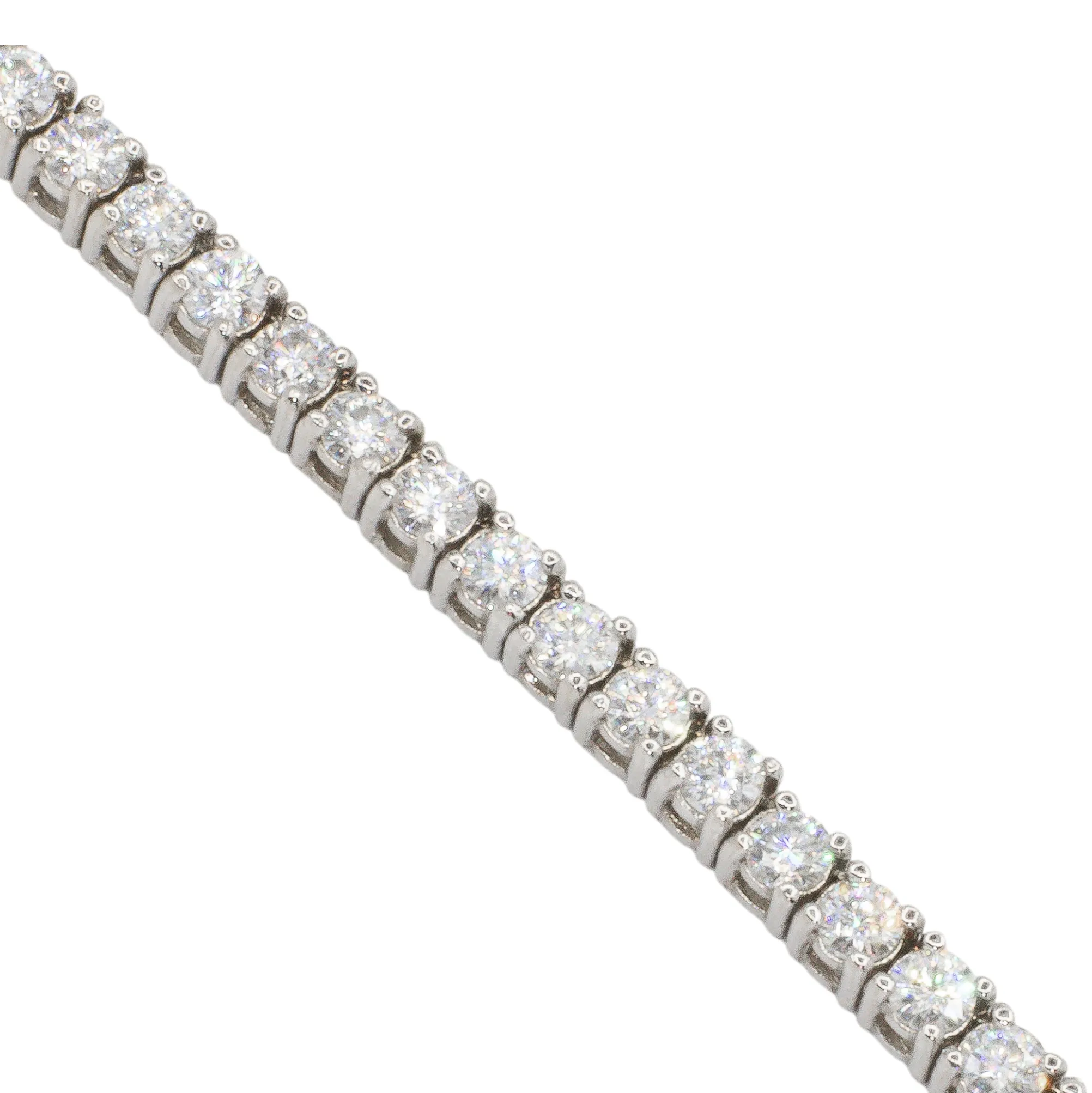 14k Gold Lab Diamond Tennis Chain 3 MM 13.9 CTW