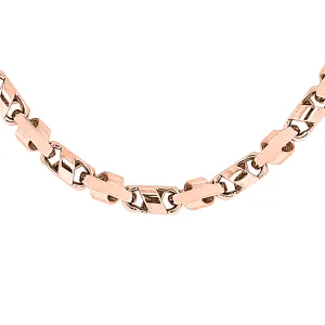 14k Rose Gold Handmade Link Bracelet 9" 4.5mm 15.6 grams