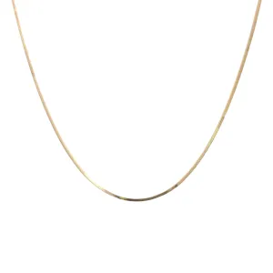14K Yellow Gold Diamond Cut Snake Chain