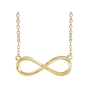 14k Yellow Gold Infinity-Inspired 18" Necklace