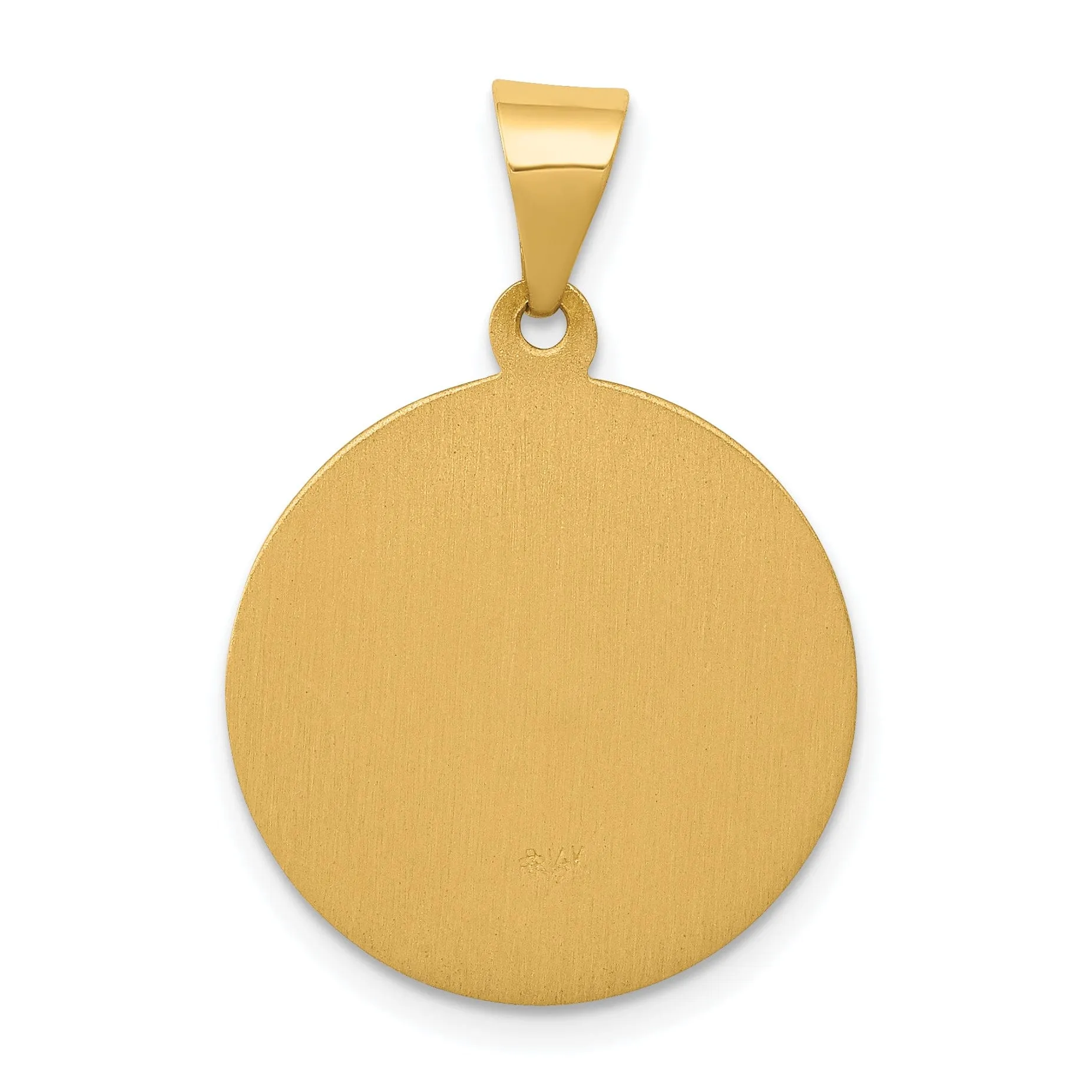 14k Yellow Gold Saint Theresa Medal Pendant