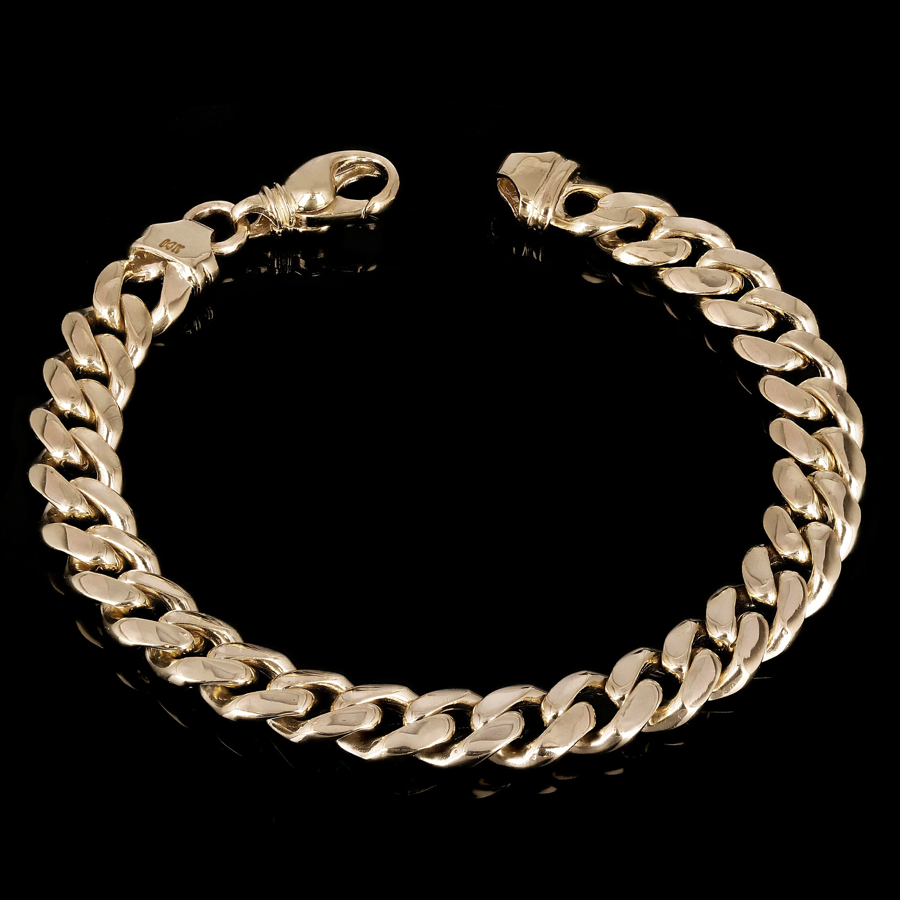 14k Yellow Gold Solid Heavy Miami Cuban Chain Bracelet 7" - 9" 10.5mm