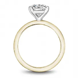 14K Yellow Gold With 2 Ct Cushion Diamond Engagement Ring 907A