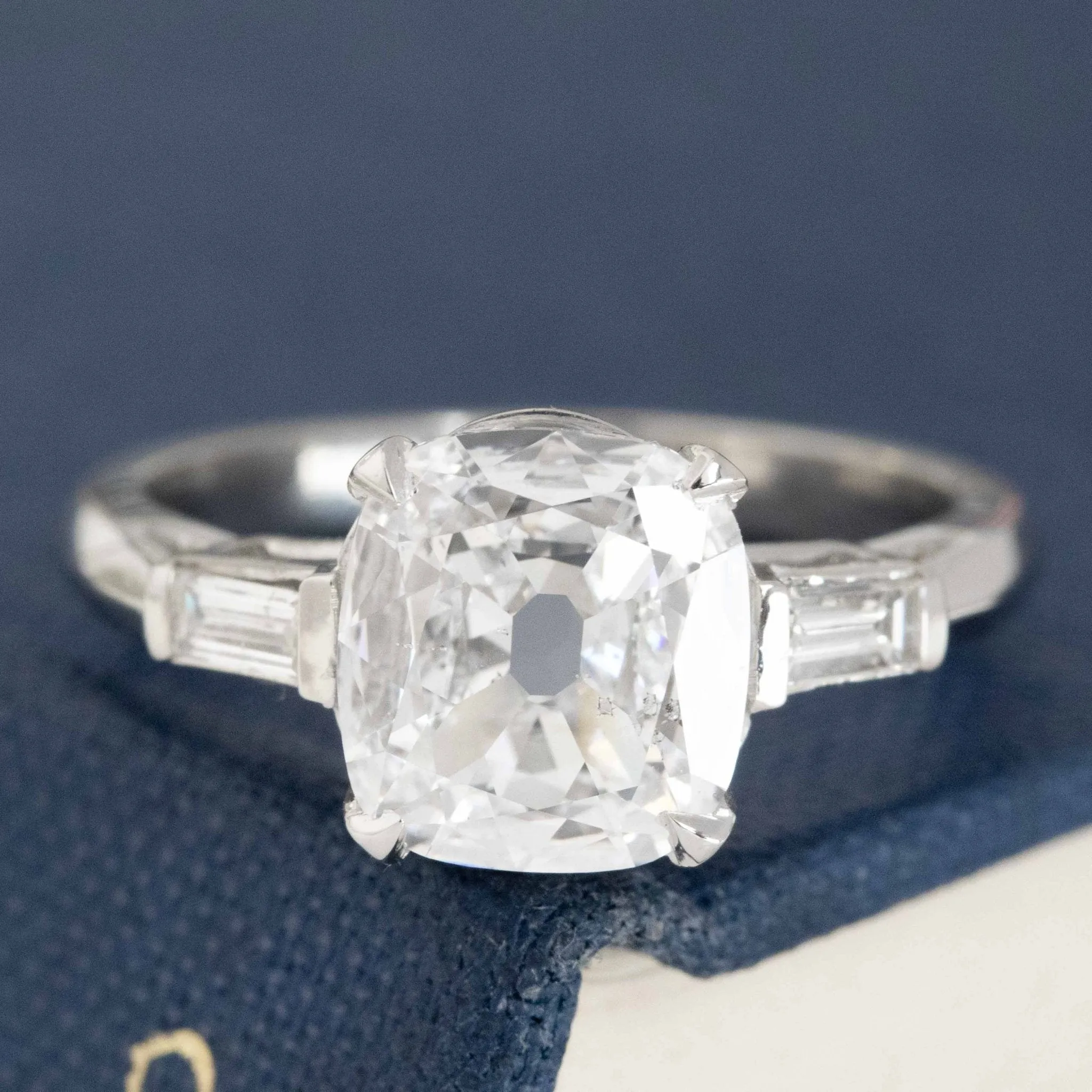 1.50ct Cushion Cut Diamond Ring, GIA D SI2