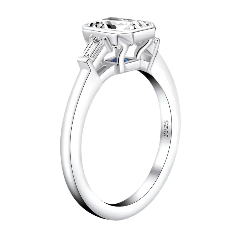 1.5ct Emerald Cut Diamond Engagement Ring