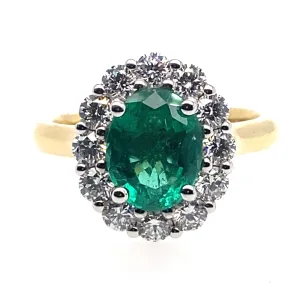 18ct Yellow Gold Emerald Ring