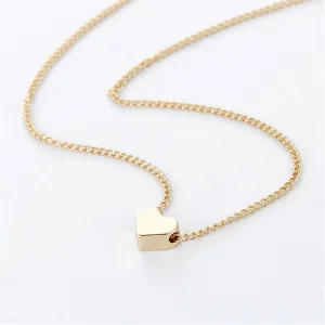 18K Gold-Plated Heart Pendant Necklace