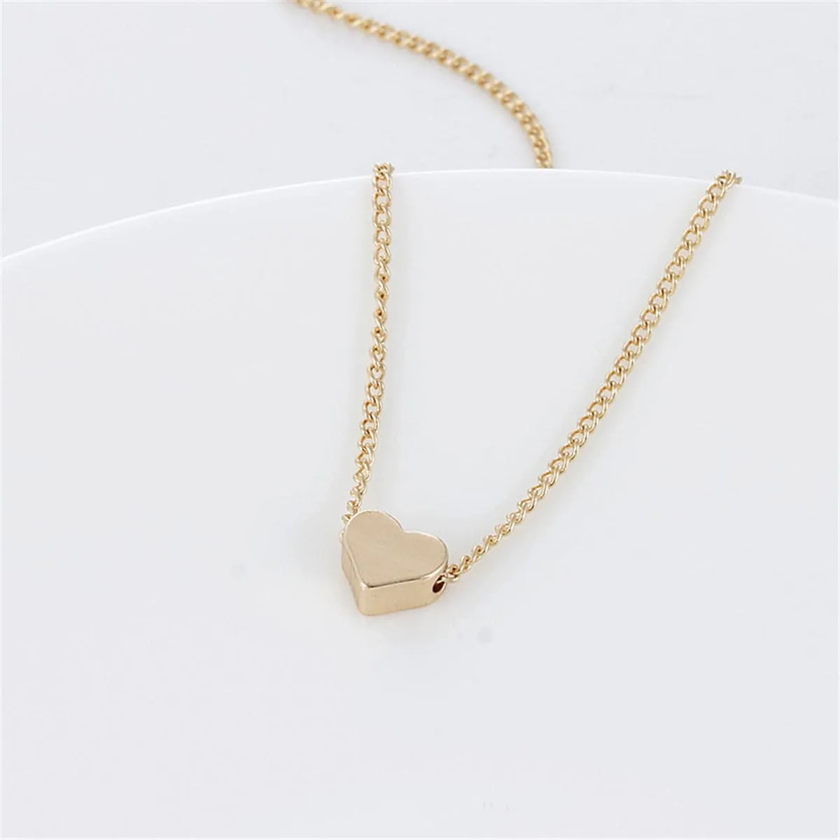 18K Gold-Plated Heart Pendant Necklace