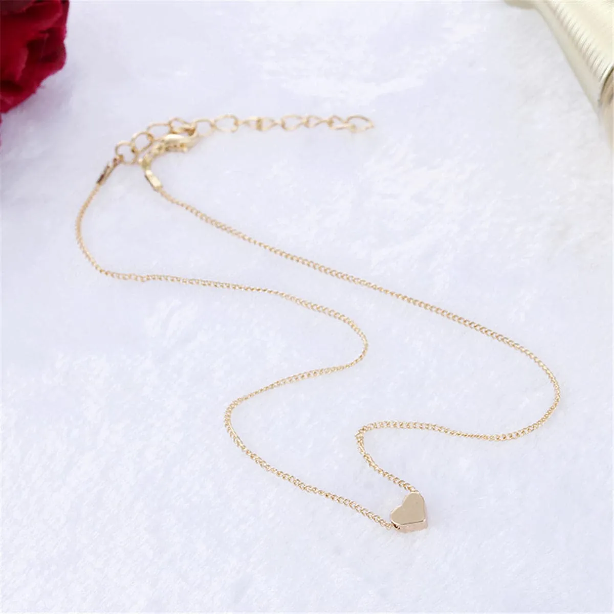 18K Gold-Plated Heart Pendant Necklace