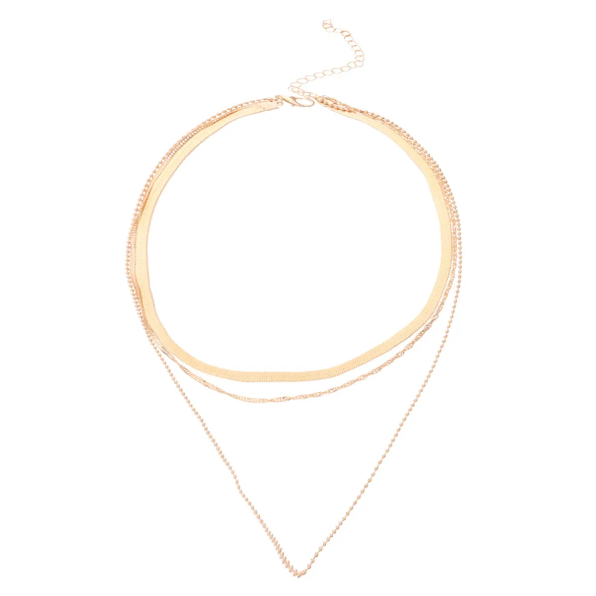 18K Gold-Plated Snake Chain Layered Necklace