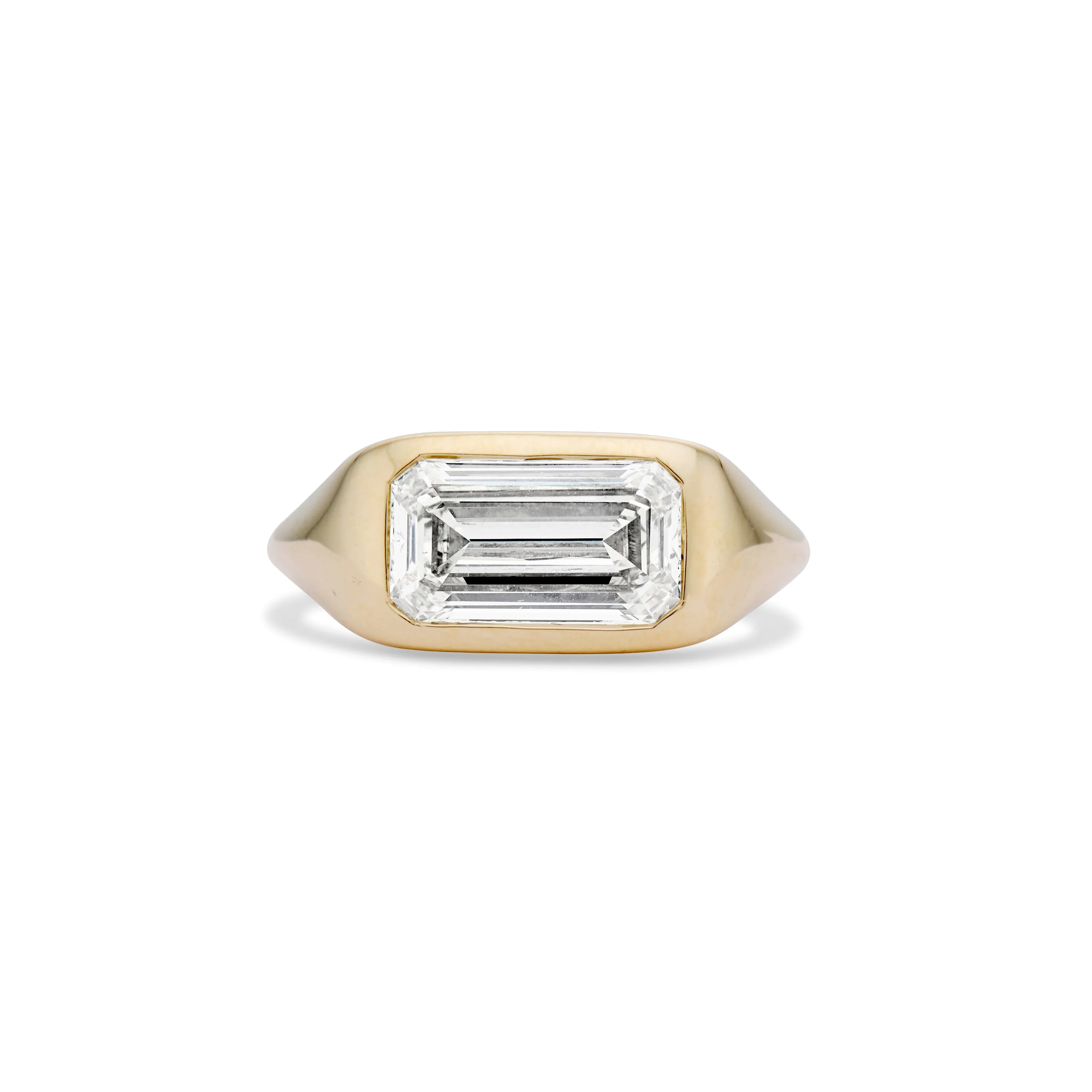 2.00 Carat Emerald Cut Beck Engagement Ring