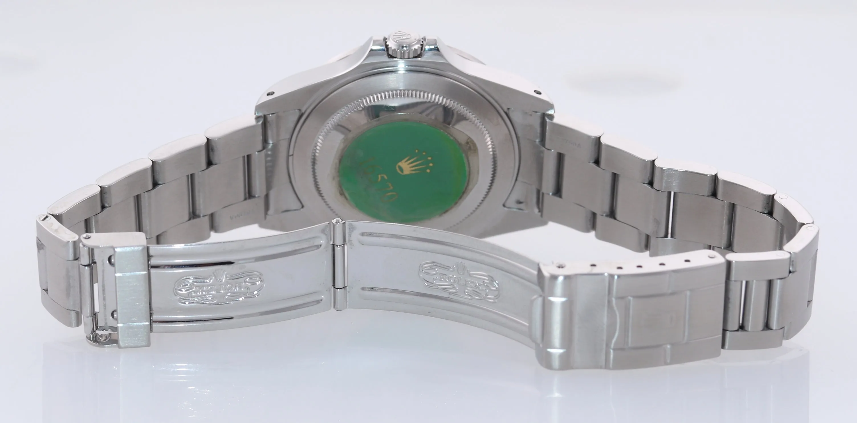 2001 UNPOLISHED Rolex Explorer 2 16570 Steel White Polar 40mm Watch Box