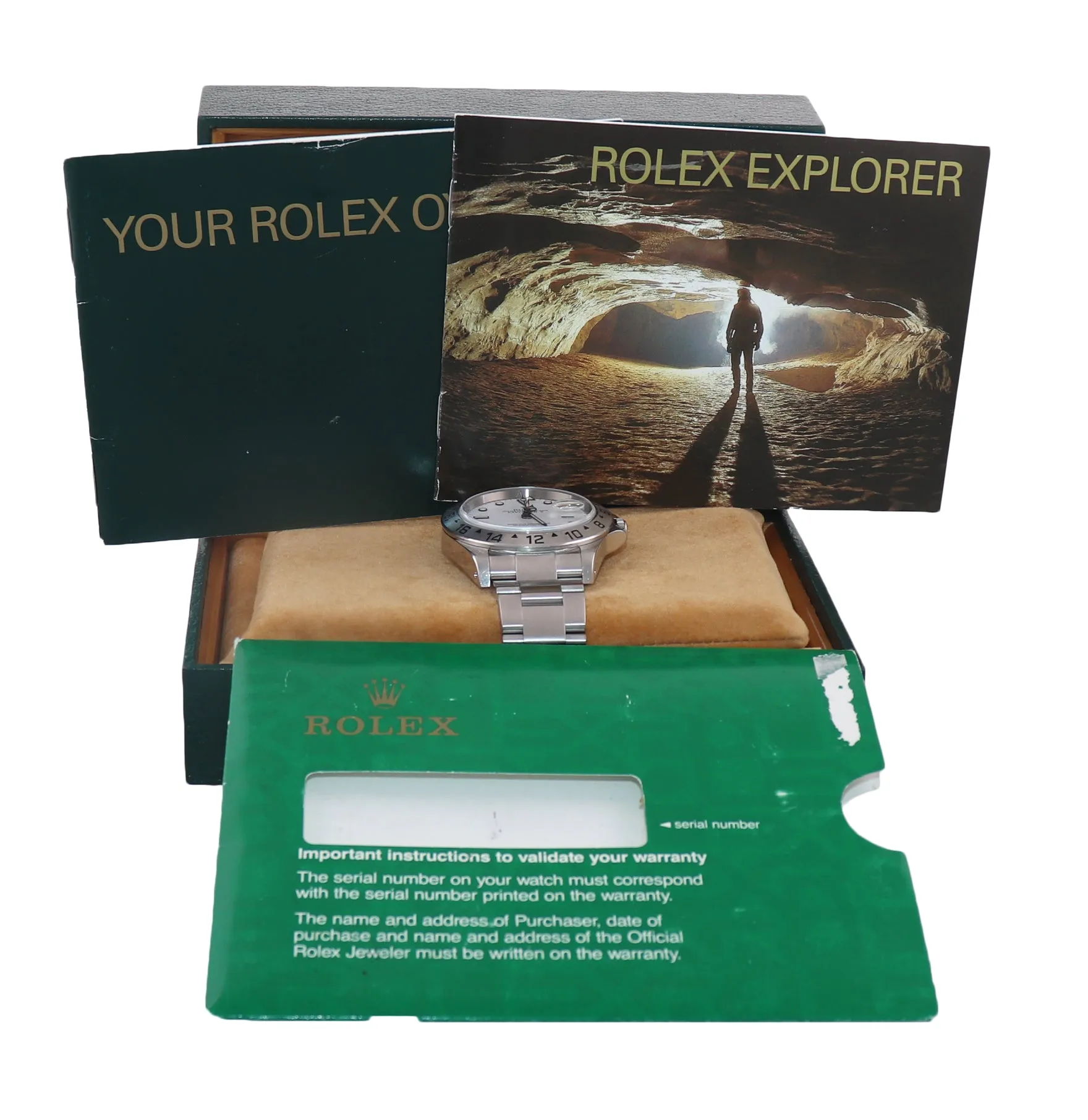 2001 UNPOLISHED Rolex Explorer 2 16570 Steel White Polar 40mm Watch Box