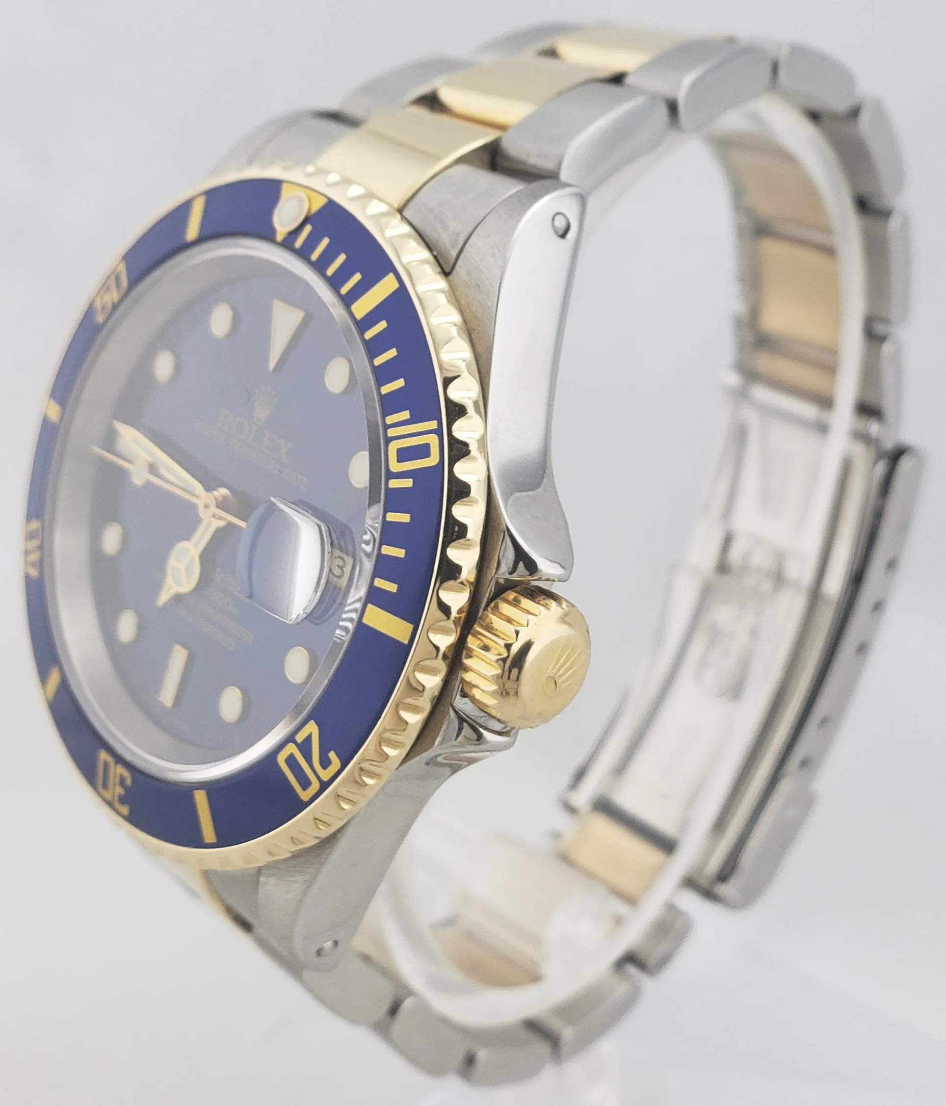 2003 Rolex Submariner 16613 Two-Tone Stainless Blue Date Dive 40mm Watch SEL