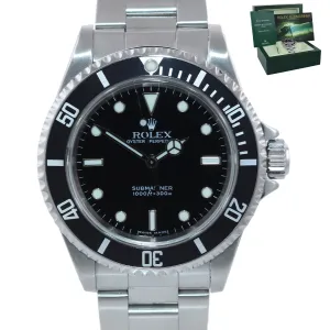 2005 MINT Rolex Submariner No-Date 14060m Steel Black Dive 40mm Watch Box