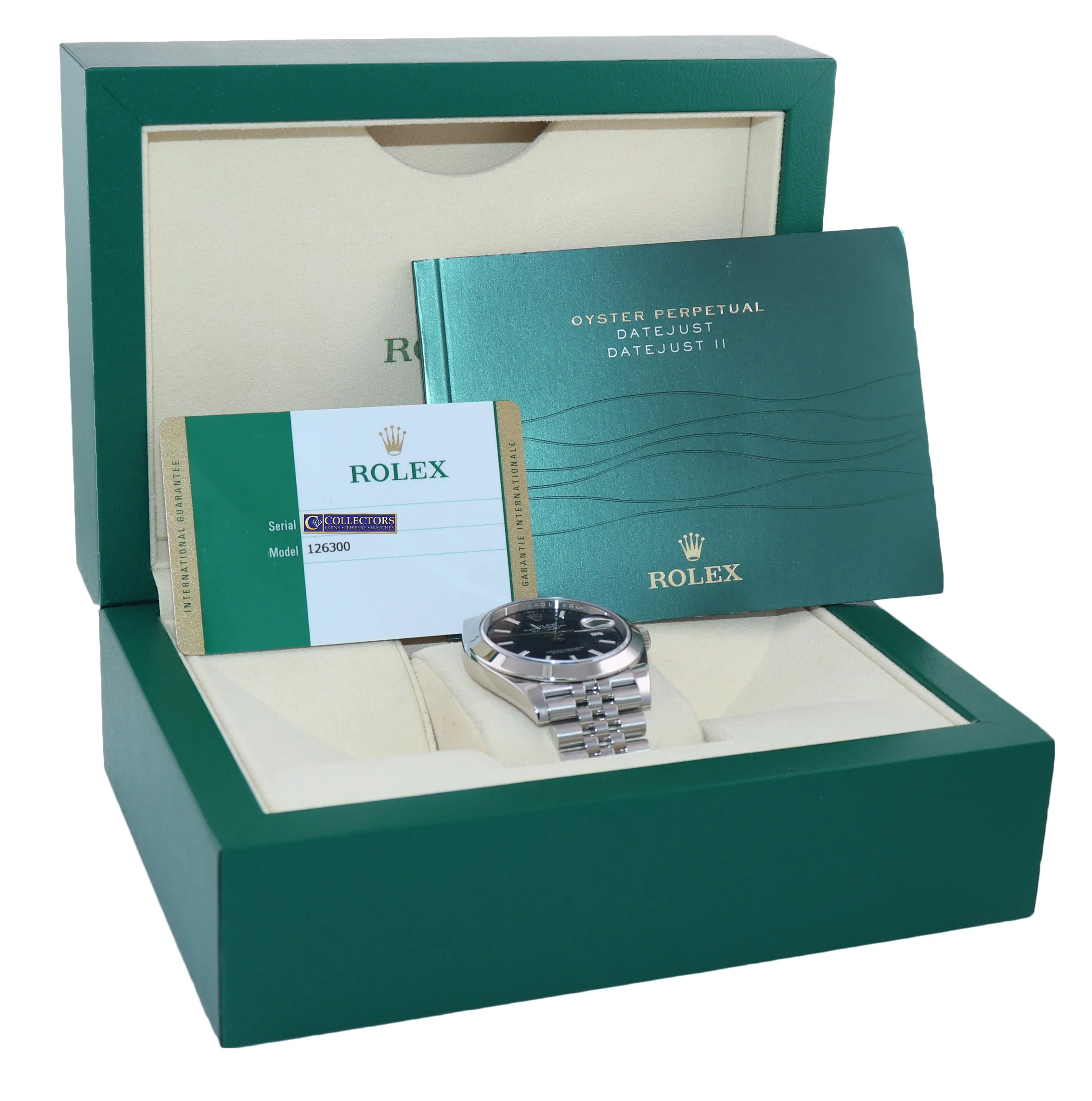 2018 MINT PAPERS Rolex DateJust 41 Steel 126300 Blue Dial Jubilee 41mm Watch Box