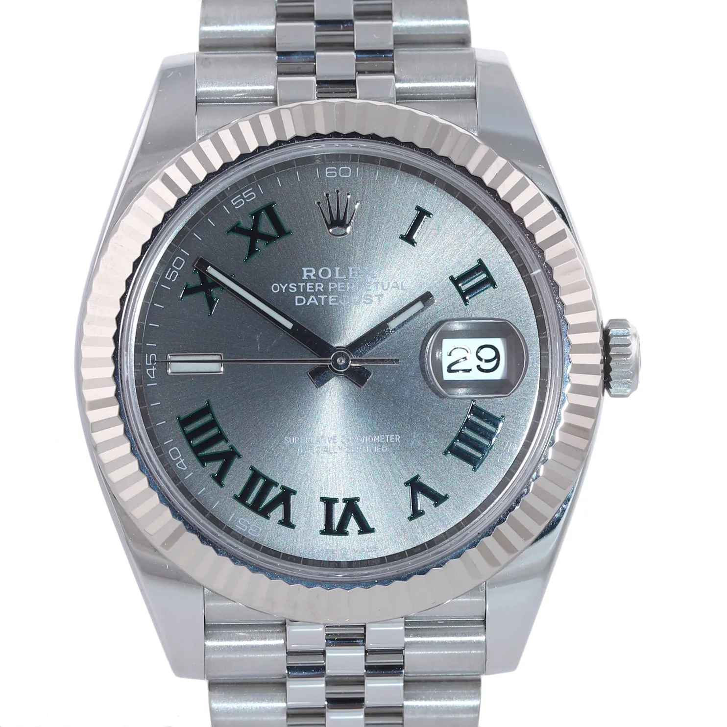 2018 MINT Rolex DateJust 41 Wimbledon Roman 126334 Watch