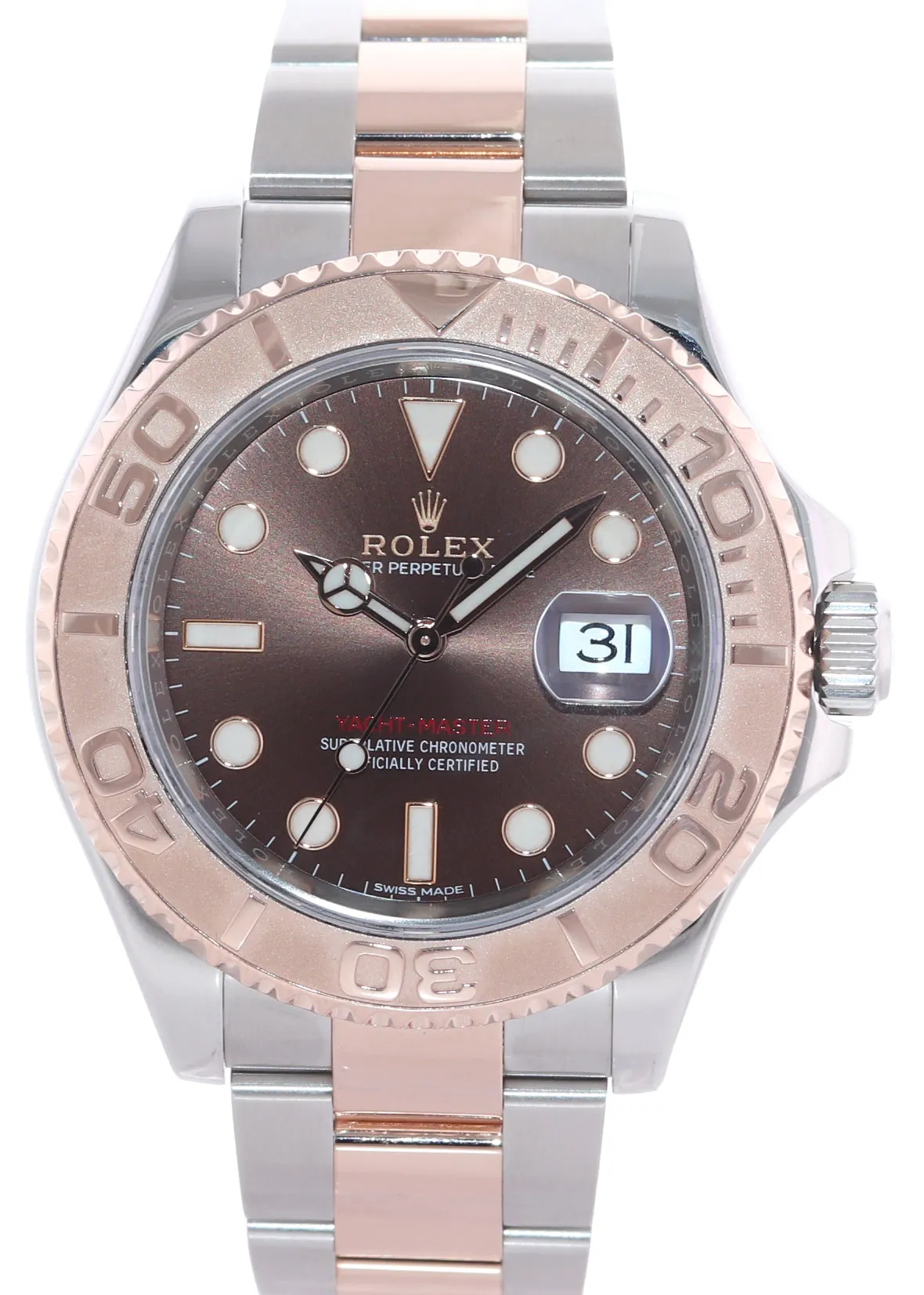 2018 Rolex Yacht-Master 116621 CHOCOLATE 40mm 18K Everose Gold Stainless Watch