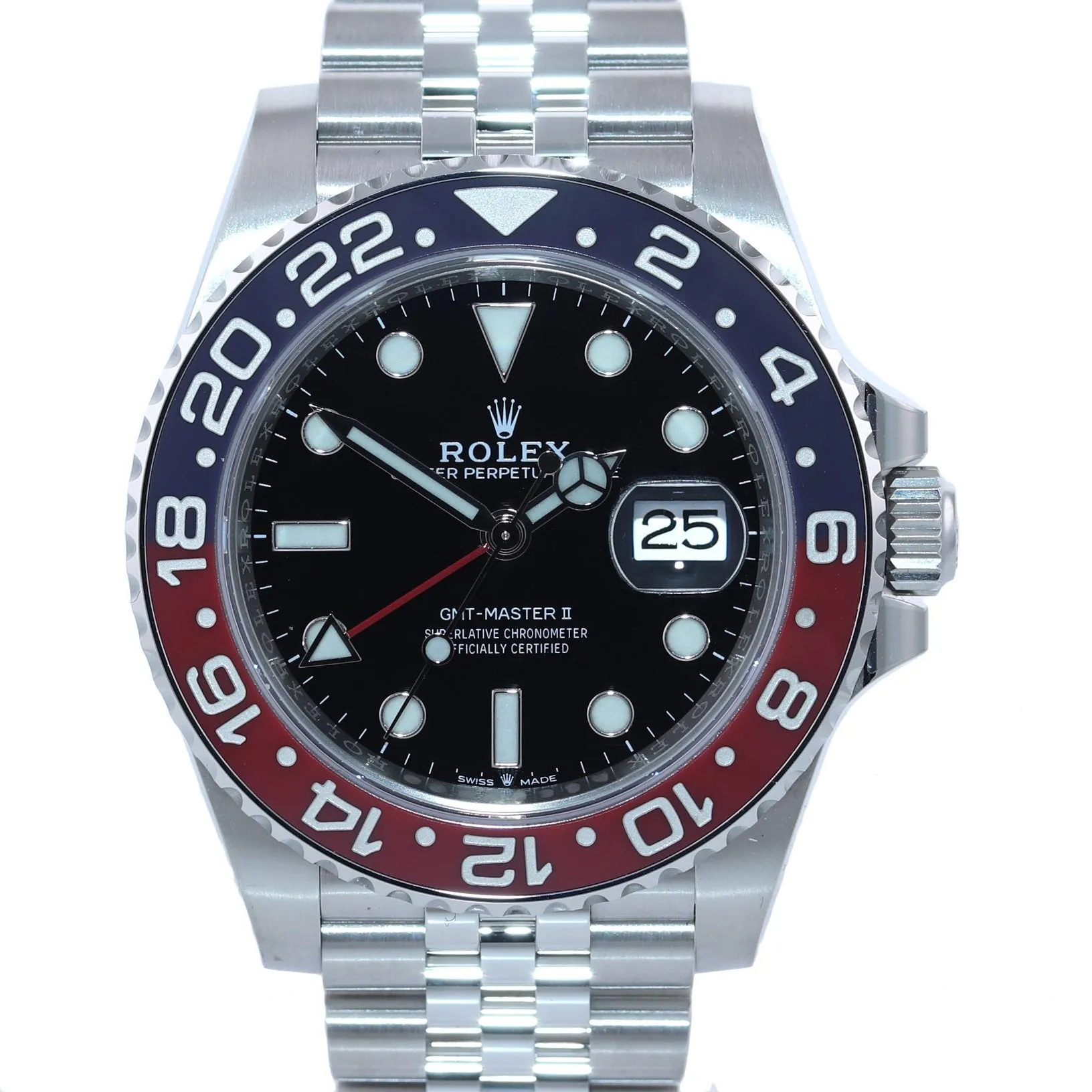 2020 PAPERS NEW CARD Rolex GMT Master PEPSI Red Blue Ceramic 126710 BLRO Watch