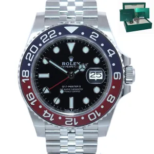 2020 PAPERS NEW CARD Rolex GMT Master PEPSI Red Blue Ceramic 126710 BLRO Watch
