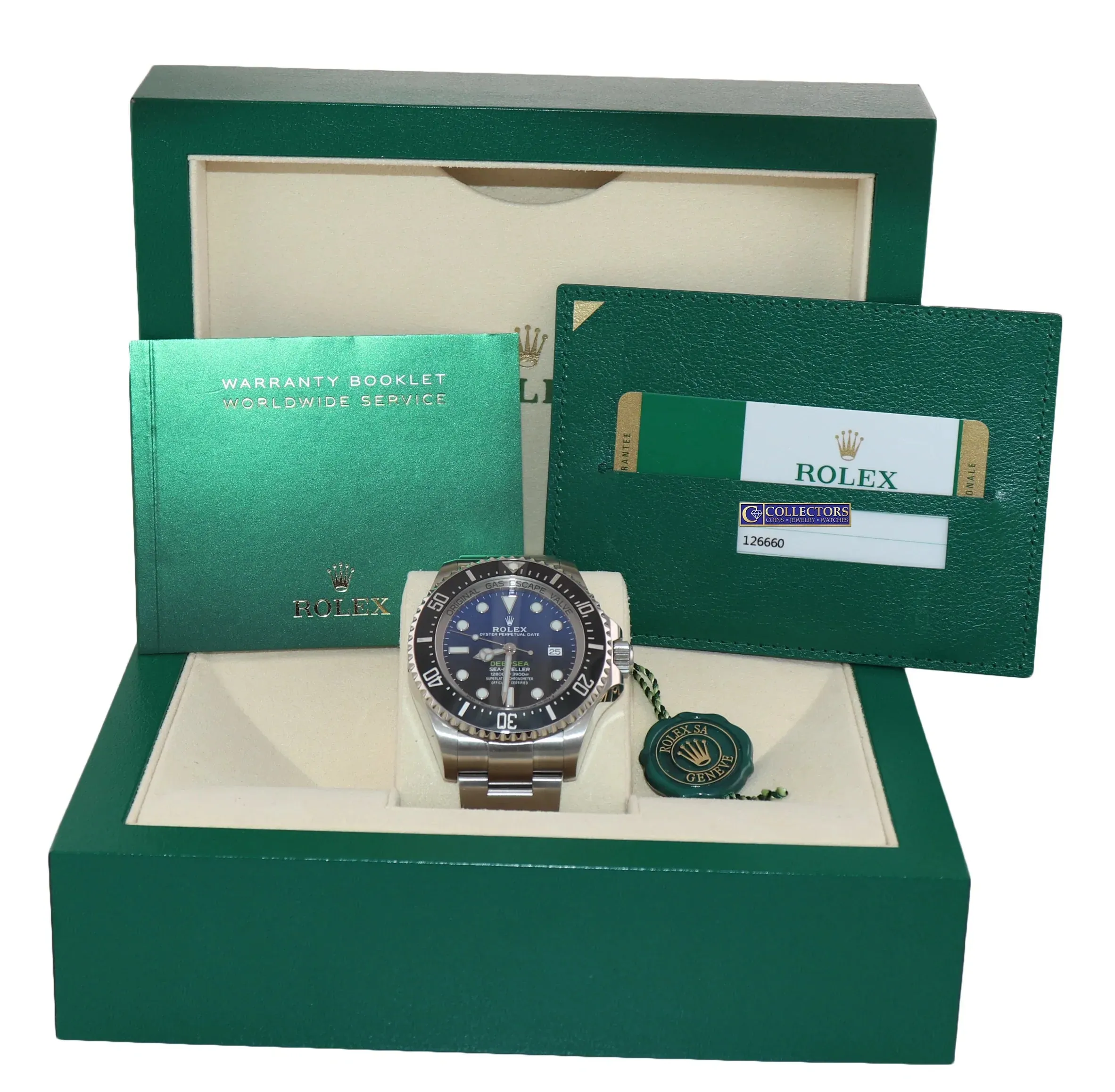 2020 PAPERS Rolex Sea-Dweller Deepsea James Cameron Blue 126660 44mm Watch