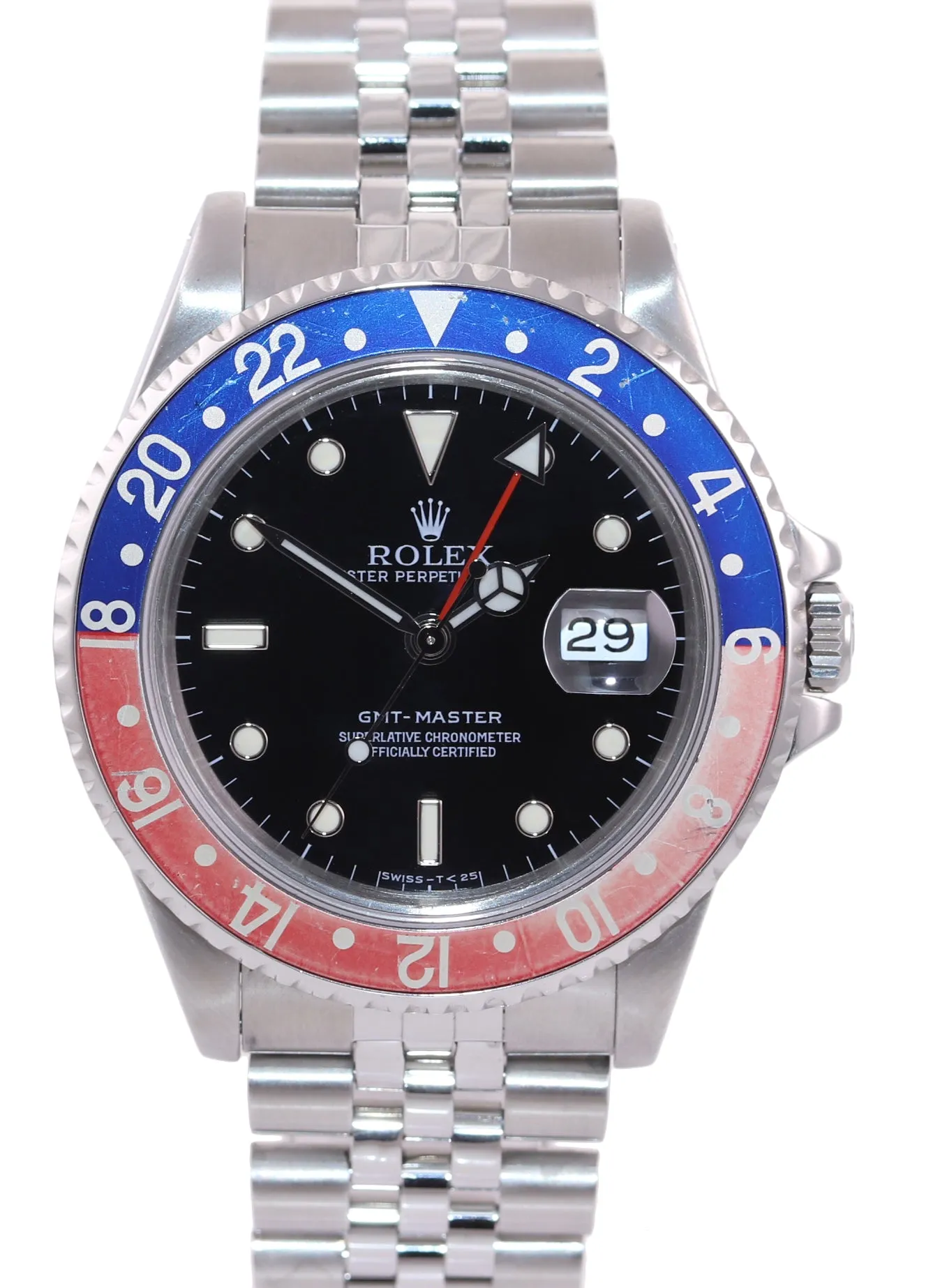 2020 RSC PAPERS Rolex GMT-Master Tritium Pepsi Blue Red Steel Jubilee 16700 Watc