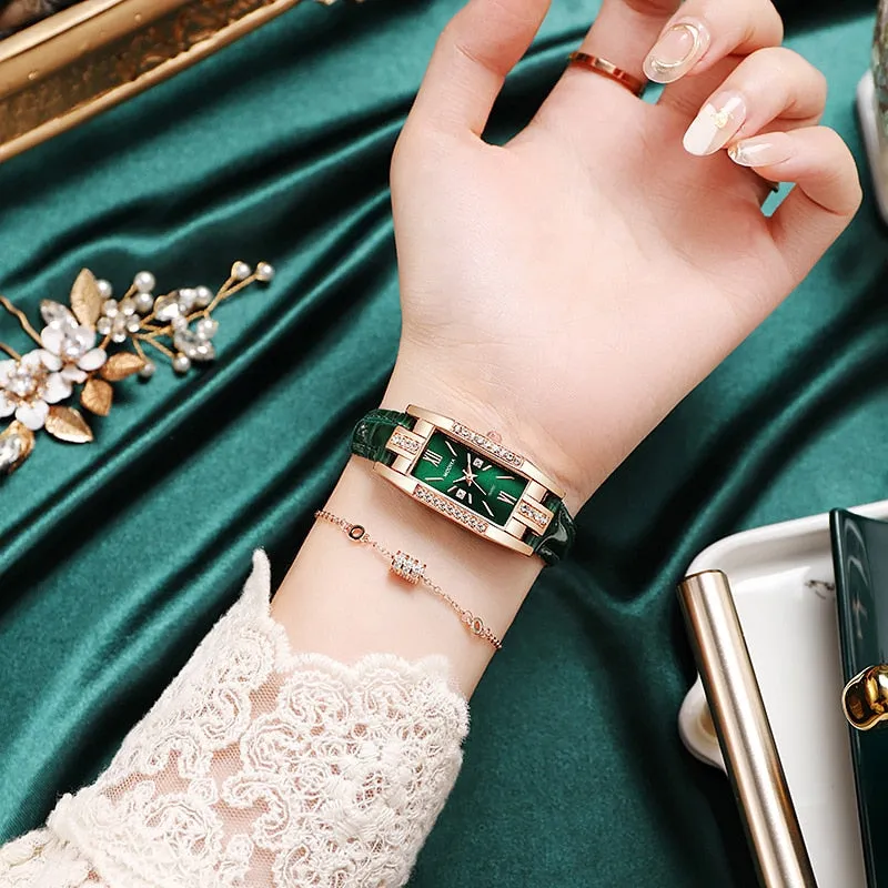 2022 Luxury Fashion Green Women Watch
