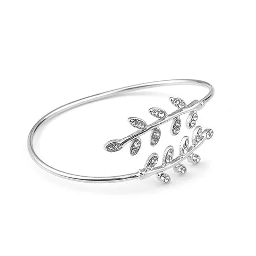 2022 NEW Gold Metal Alloy Arrow Link Chain Twist Bangle New Three Layer Romantic Open Cuff Bangles/Bracelet Set For Women