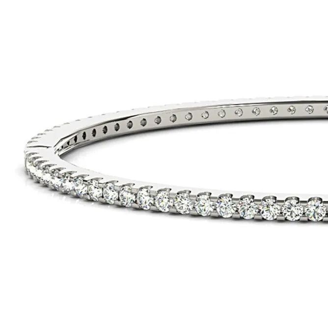 2.35 ctw Diamond Eternity Bangle Bracelet U Prong Set
