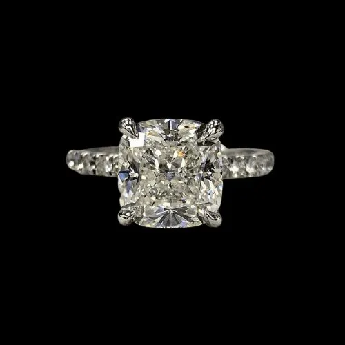 3.0ct Cushion Cut Diamond Engagement Ring