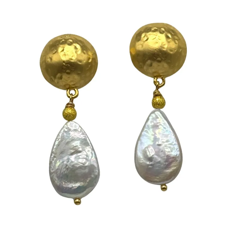 323-01-G | PEBBLE EARRING IN GOLD