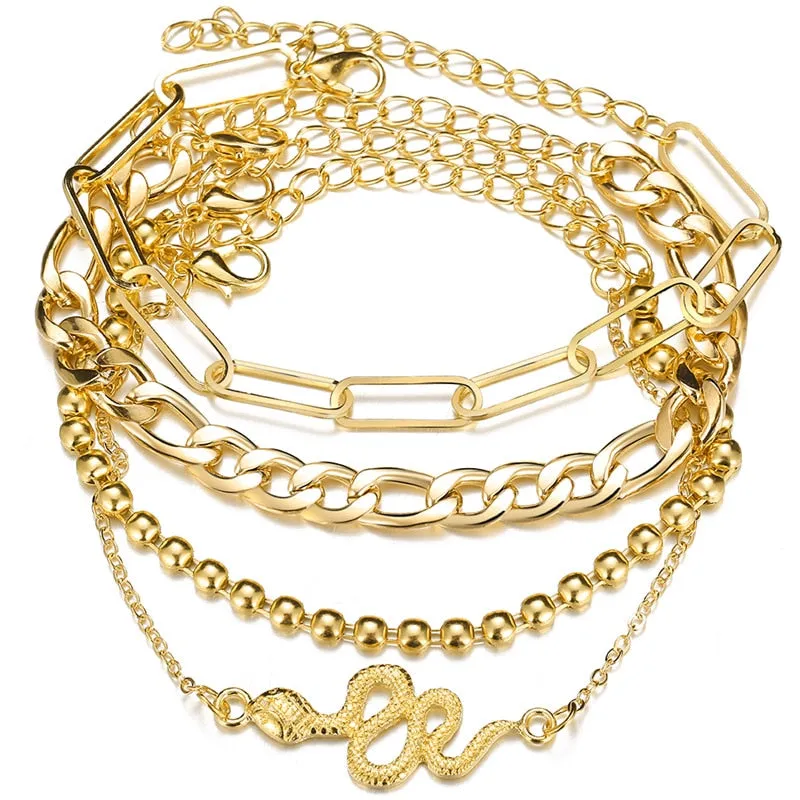 3PCS/Set Chain Bracelets