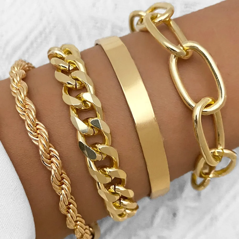 3PCS/Set Chain Bracelets