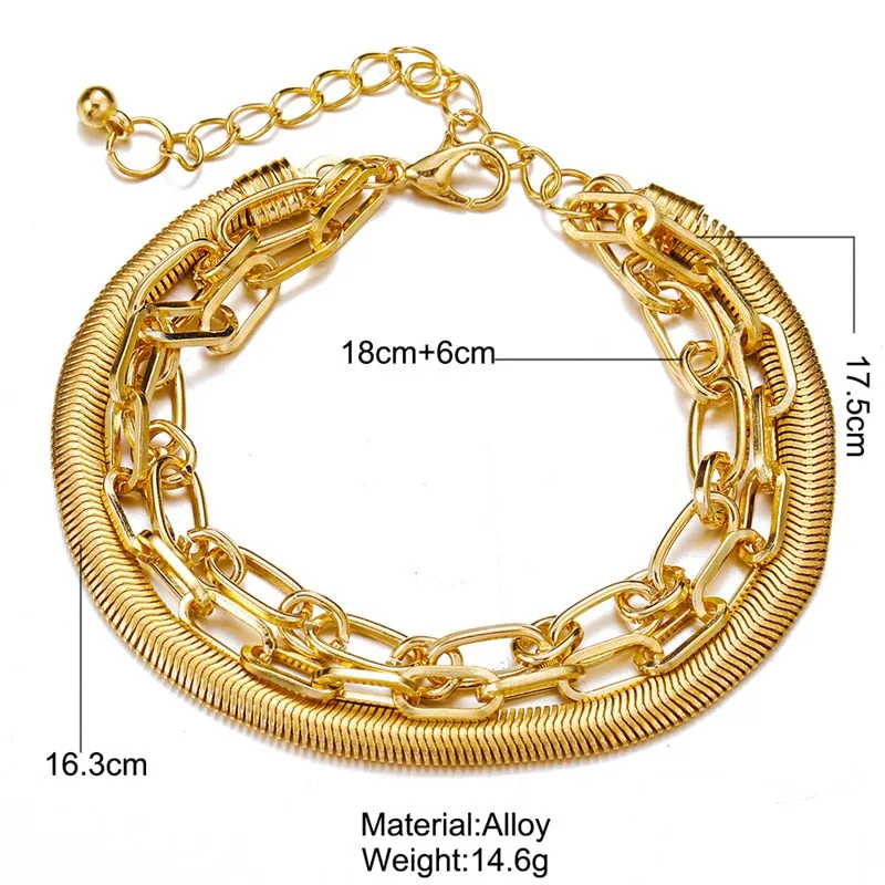 3PCS/Set Chain Bracelets