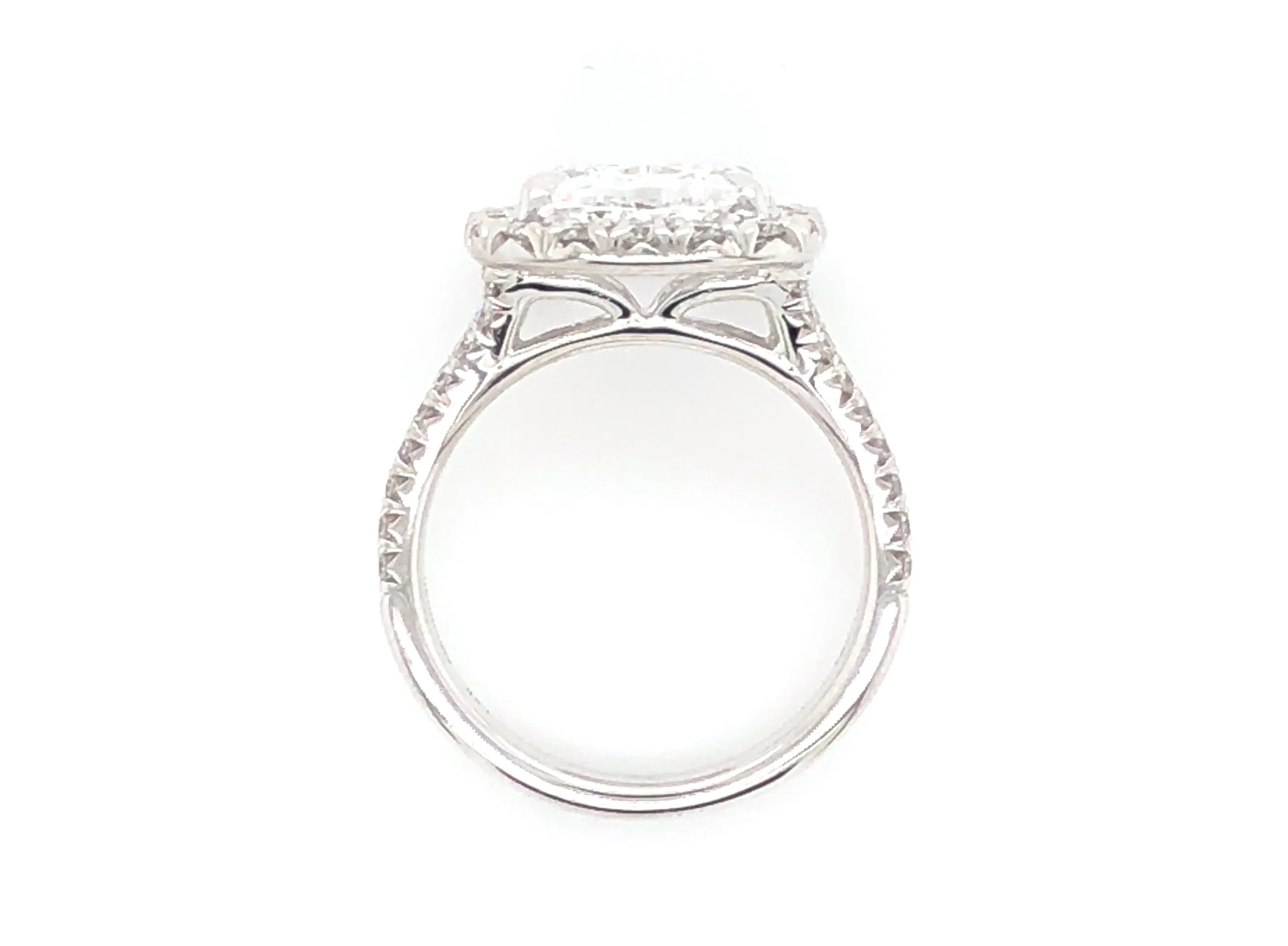 5.06CT T.W. Henri Daussi GIA Certified Cushion Cut Engagement Ring