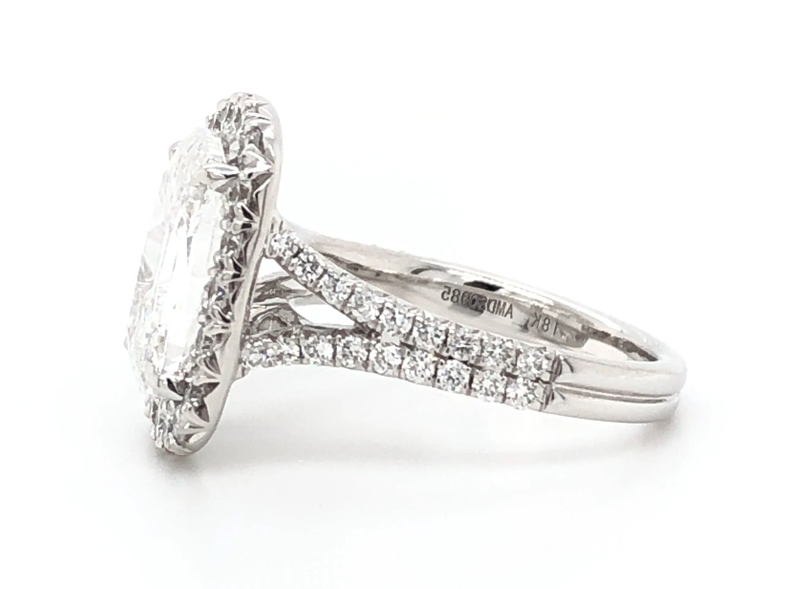 5.06CT T.W. Henri Daussi GIA Certified Cushion Cut Engagement Ring