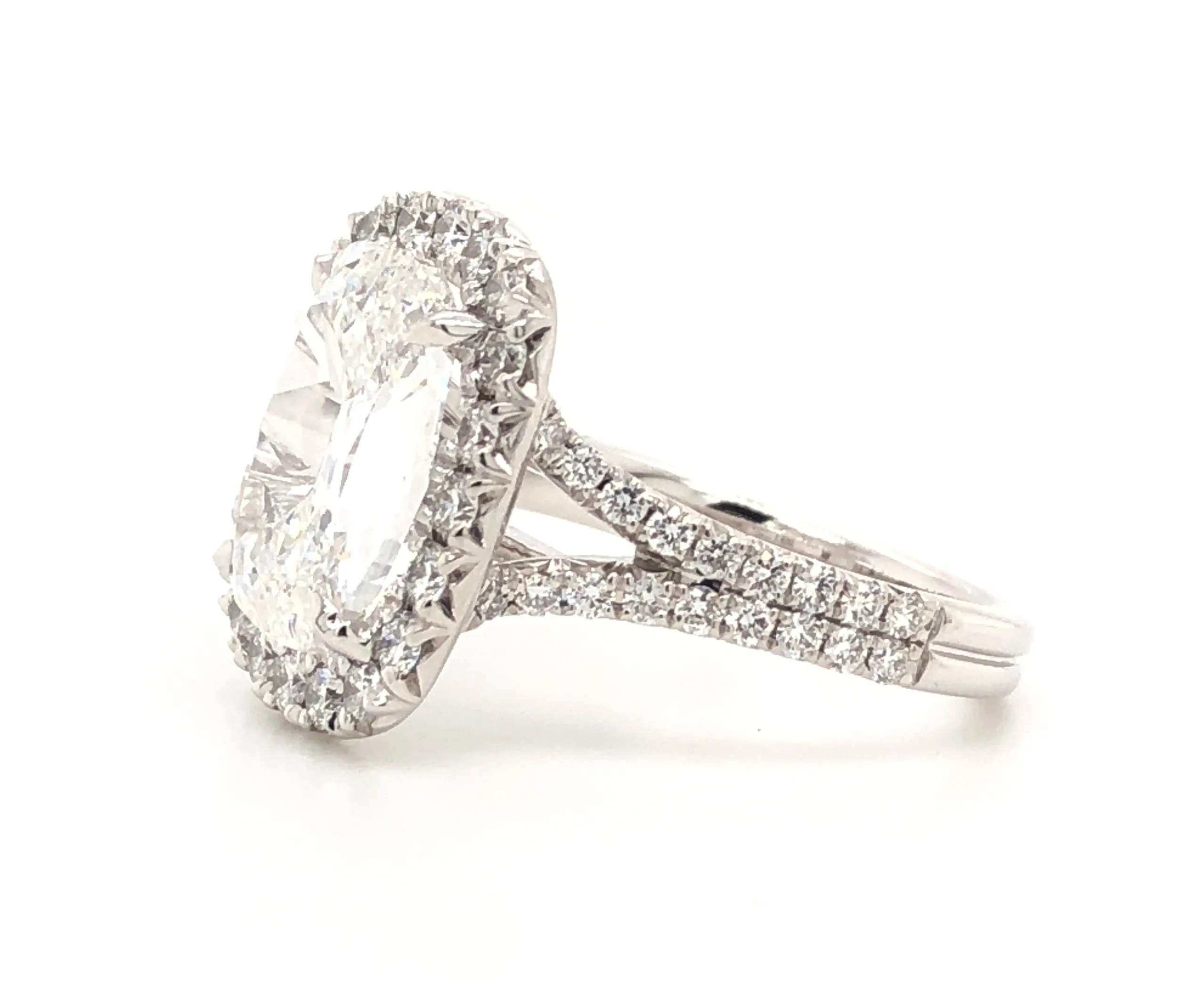 5.06CT T.W. Henri Daussi GIA Certified Cushion Cut Engagement Ring