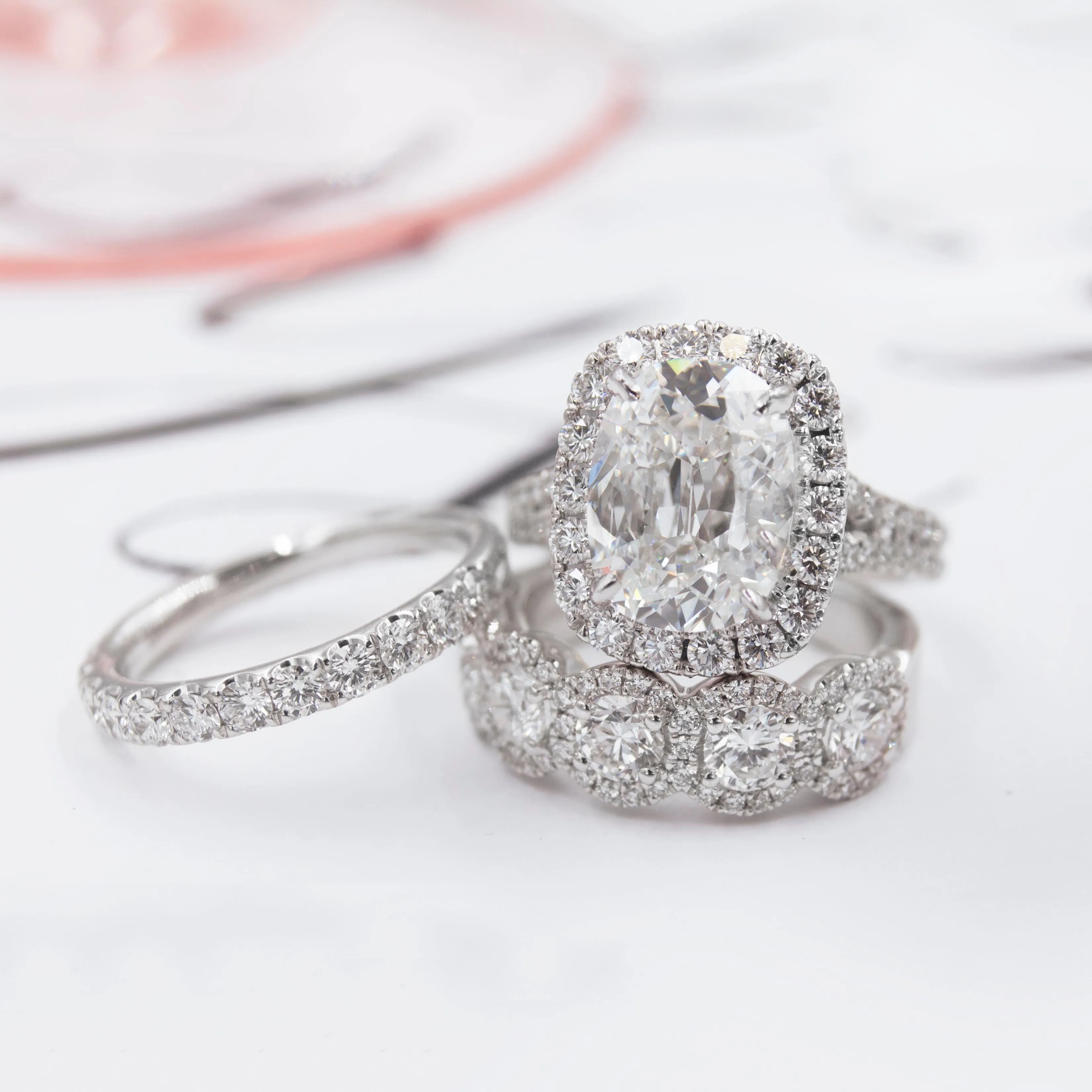 5.06CT T.W. Henri Daussi GIA Certified Cushion Cut Engagement Ring