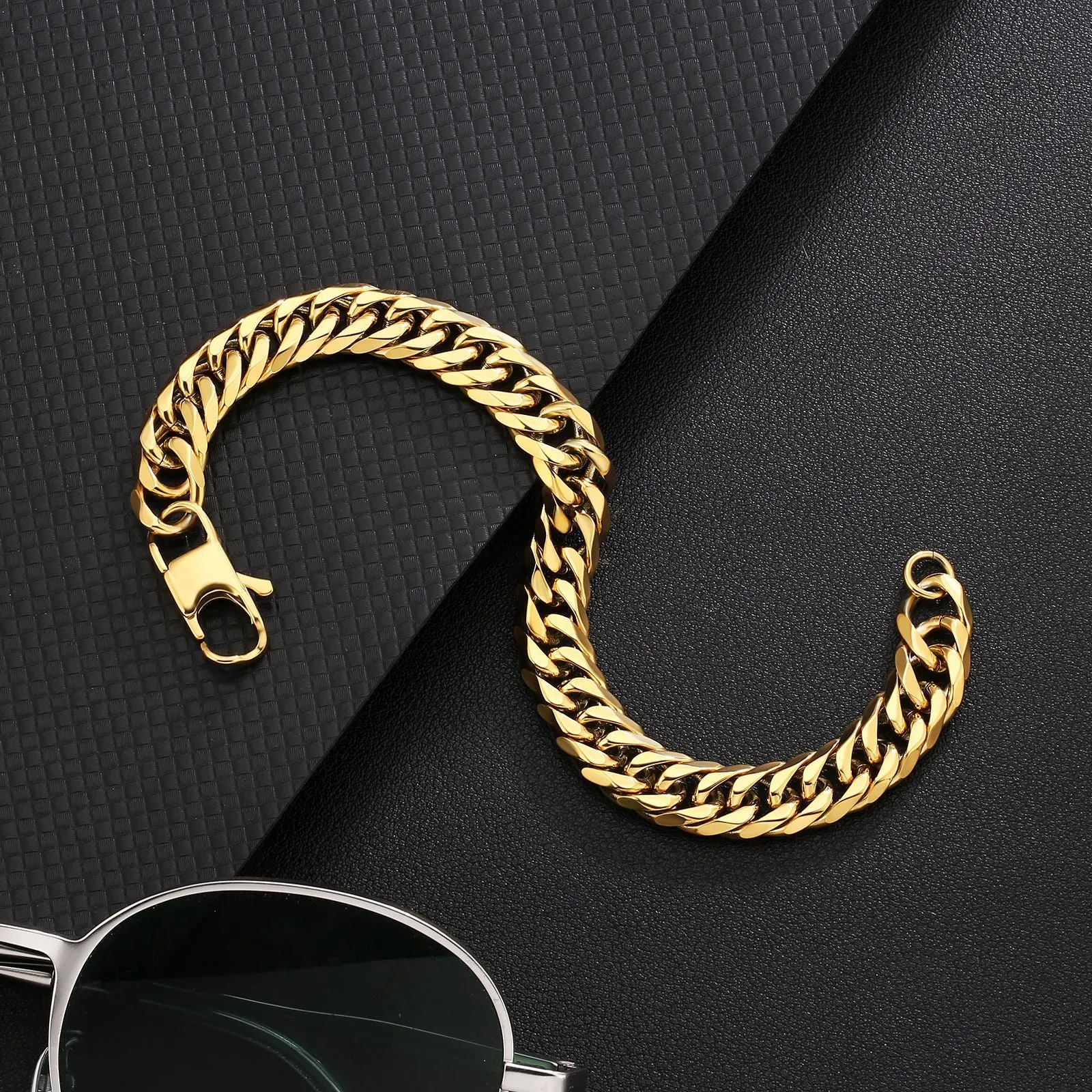 6-Sided | 12mm Miami Cuban Link Bracelet KRKC